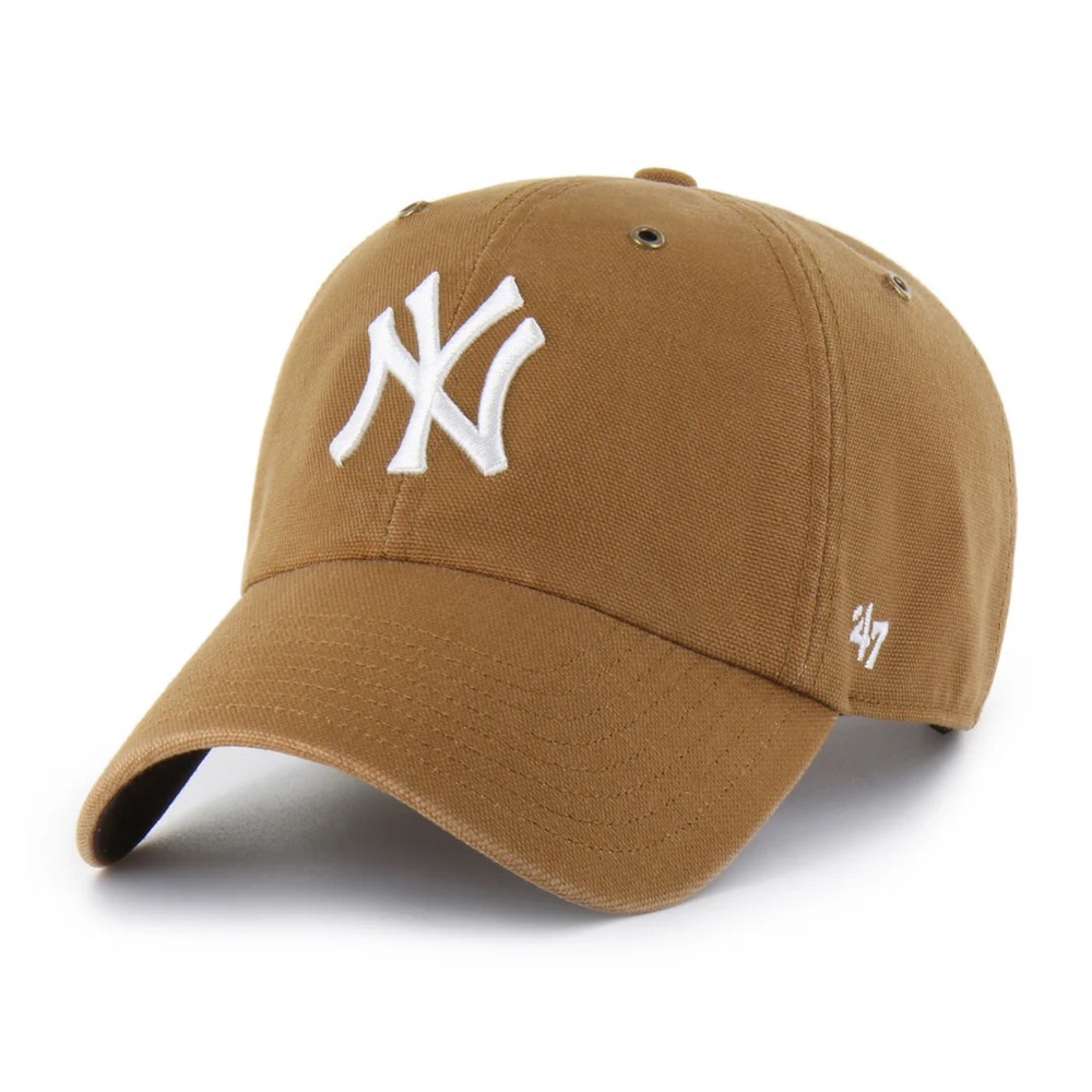 NEW ‘47 New York Yankees x Carhartt ‘47 Clean Up Baseball Cap Tan / Brown